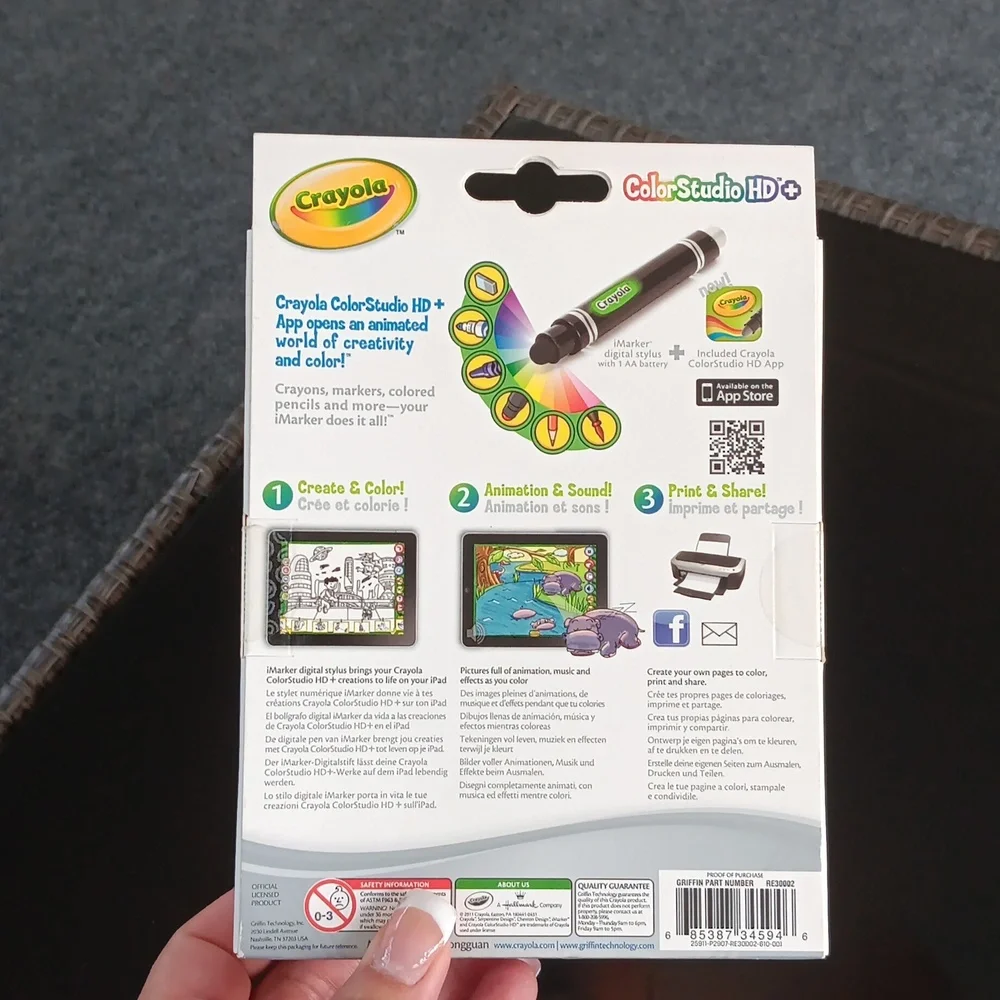 Crayola ColorStudio HD+ with Black iMarker Stylus Digital Stylus Ages 3+